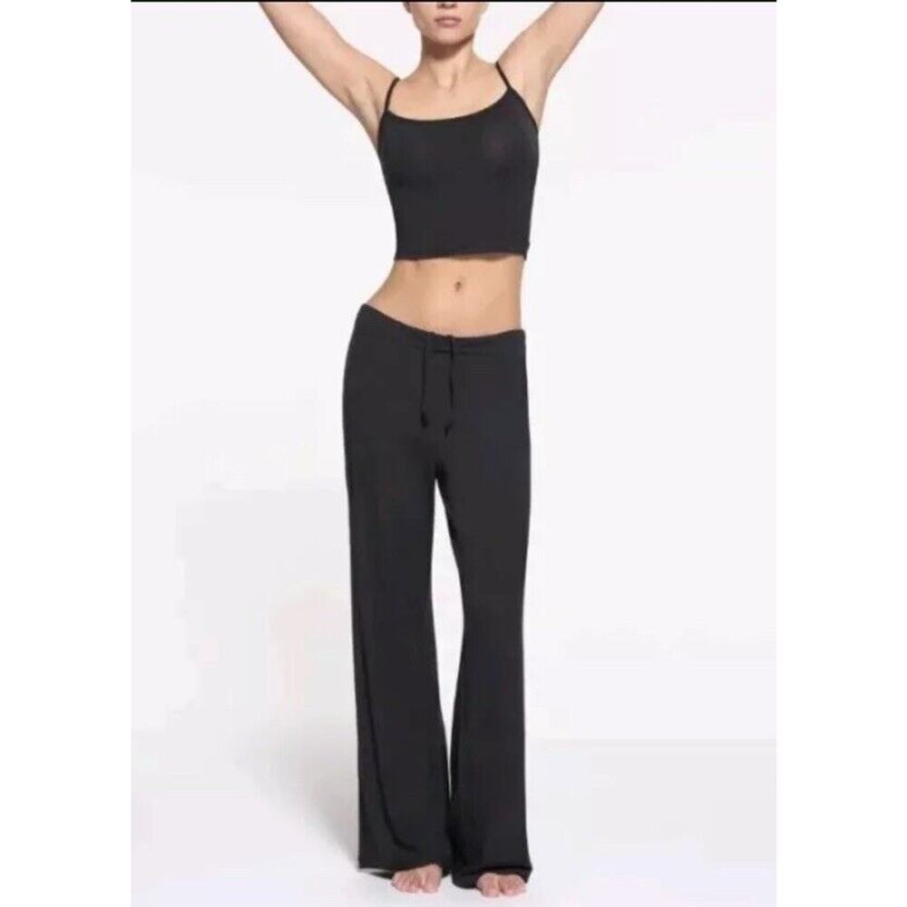 Skims Sleep Pant Plus Size 2X Black Onyx Sold Out NWT Loungewear Comfort Soft​